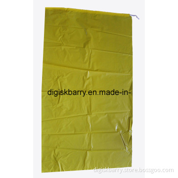 Tie-on Type Biohazard Waste Bag (Yellow) for Hospital Use